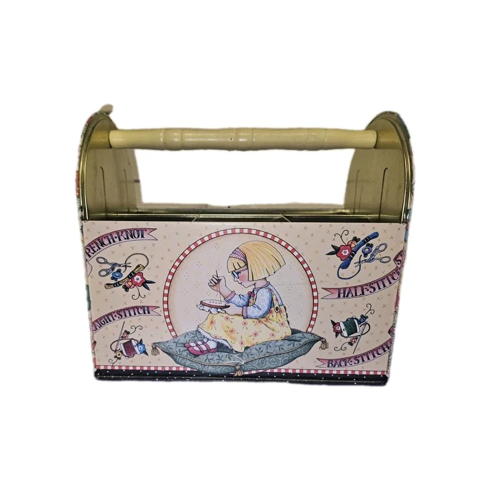 Mary Engelbreit Tinware Caddy for crafts sewing tools or other home organization
